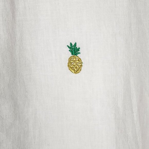 Tenth Ocean White Washable Linen Cotton Blend Shirt - Picture 2 of 6